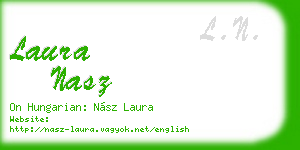 laura nasz business card